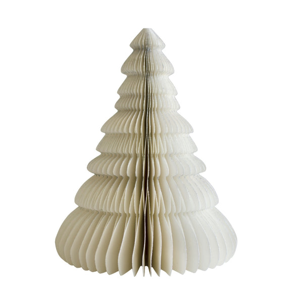 Standing Christmas Tree - 24cm - Off White