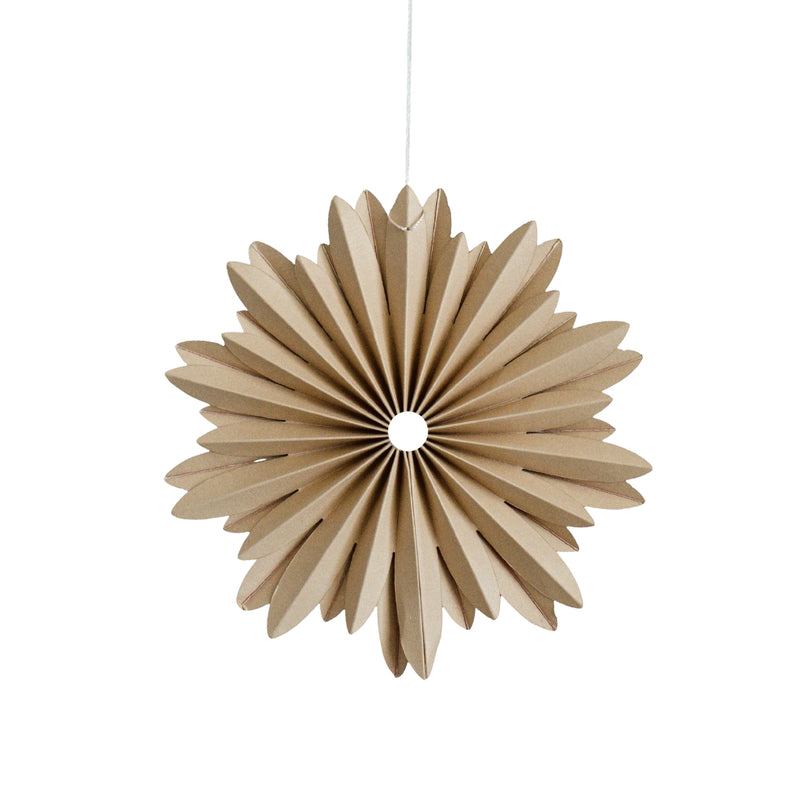 Nordic Rooms_Paper Star Ornament  - Flaxseed