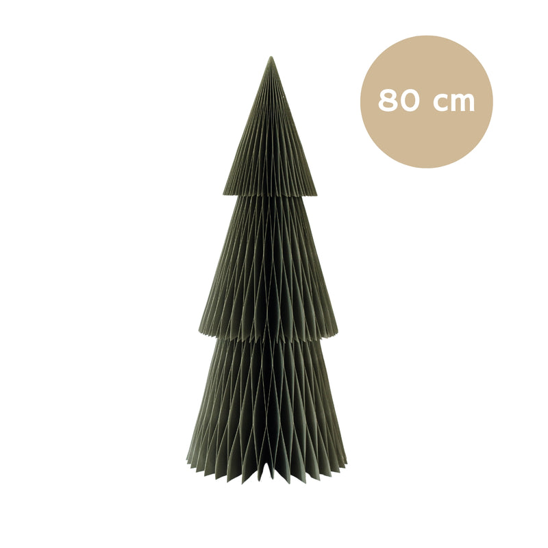 Deluxe Tall Standing Christmas Tree - 80cm - Olive Green