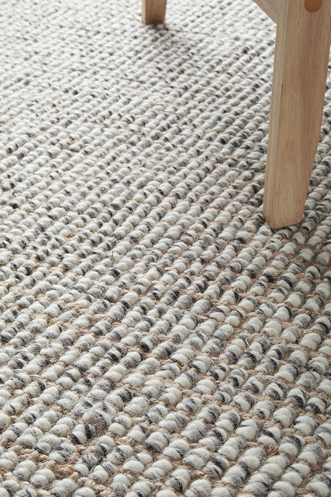 Arabella Wool and Jute Rug - Grey