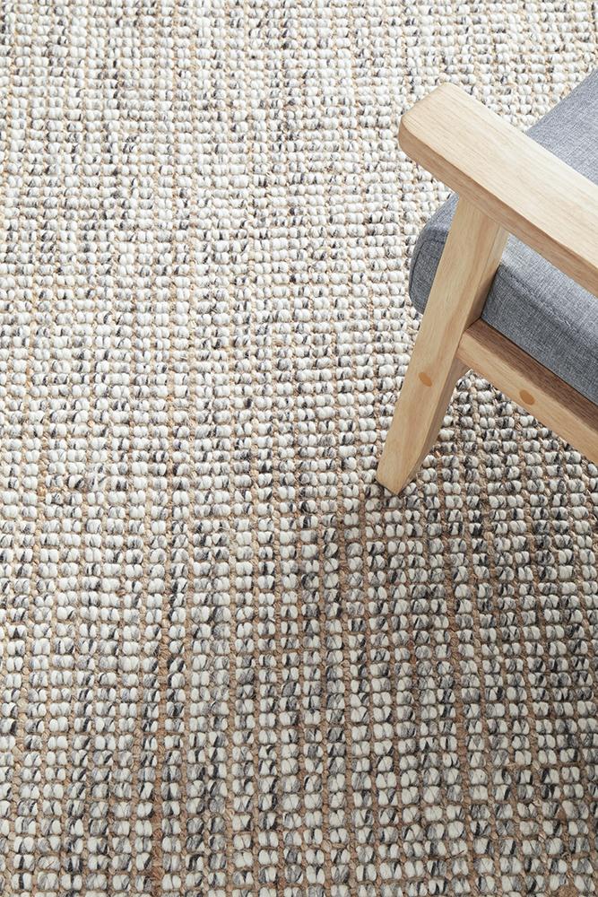 Arabella Wool and Jute - Grey