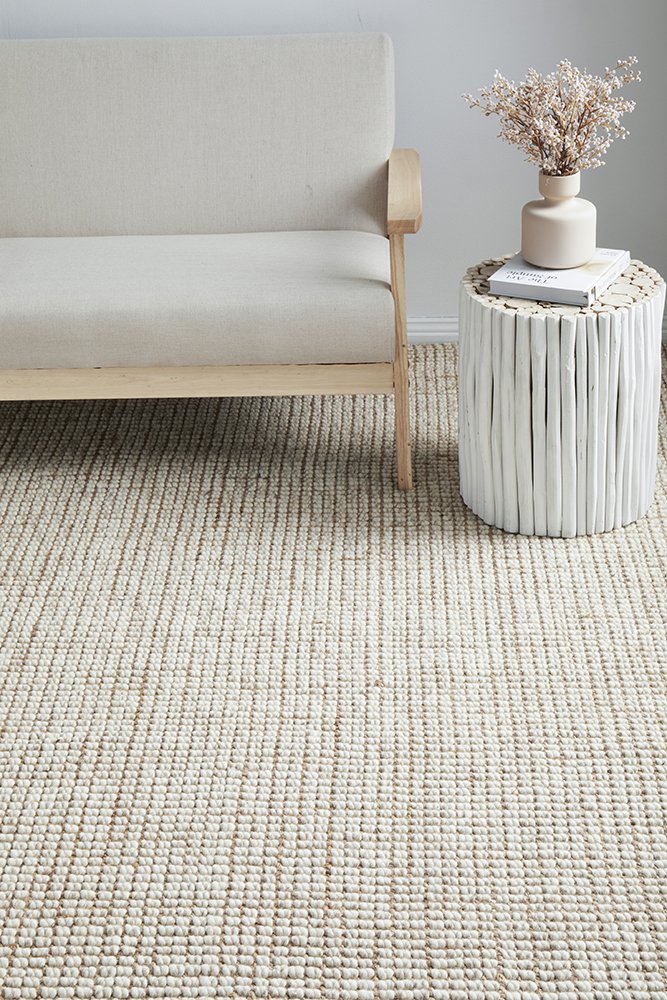 Arabella Wool and Jute Runner - Natural