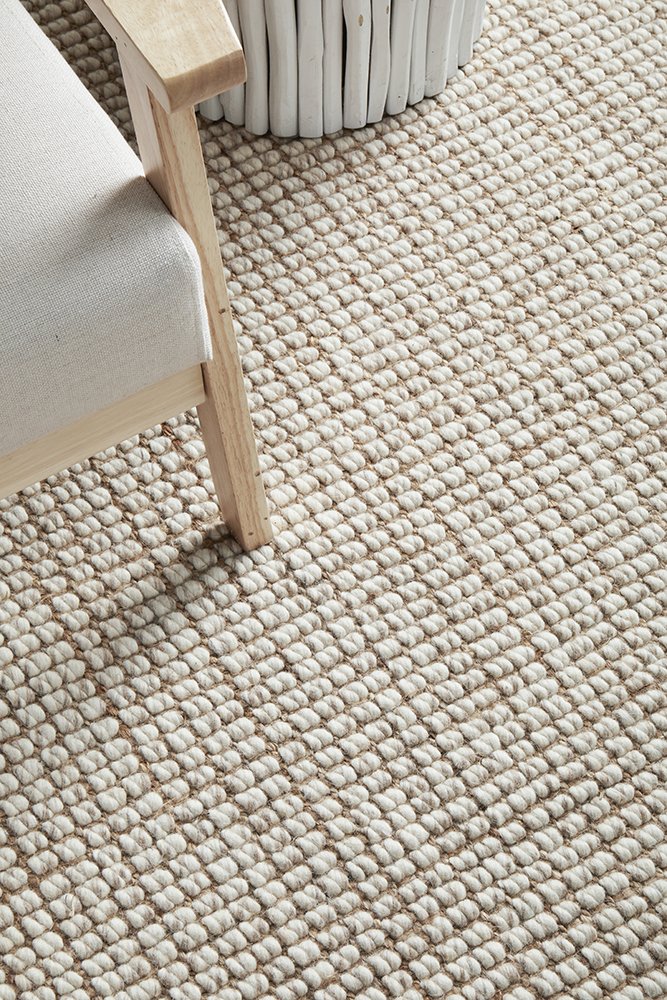 Arabella Wool and Jute Runner - Natural