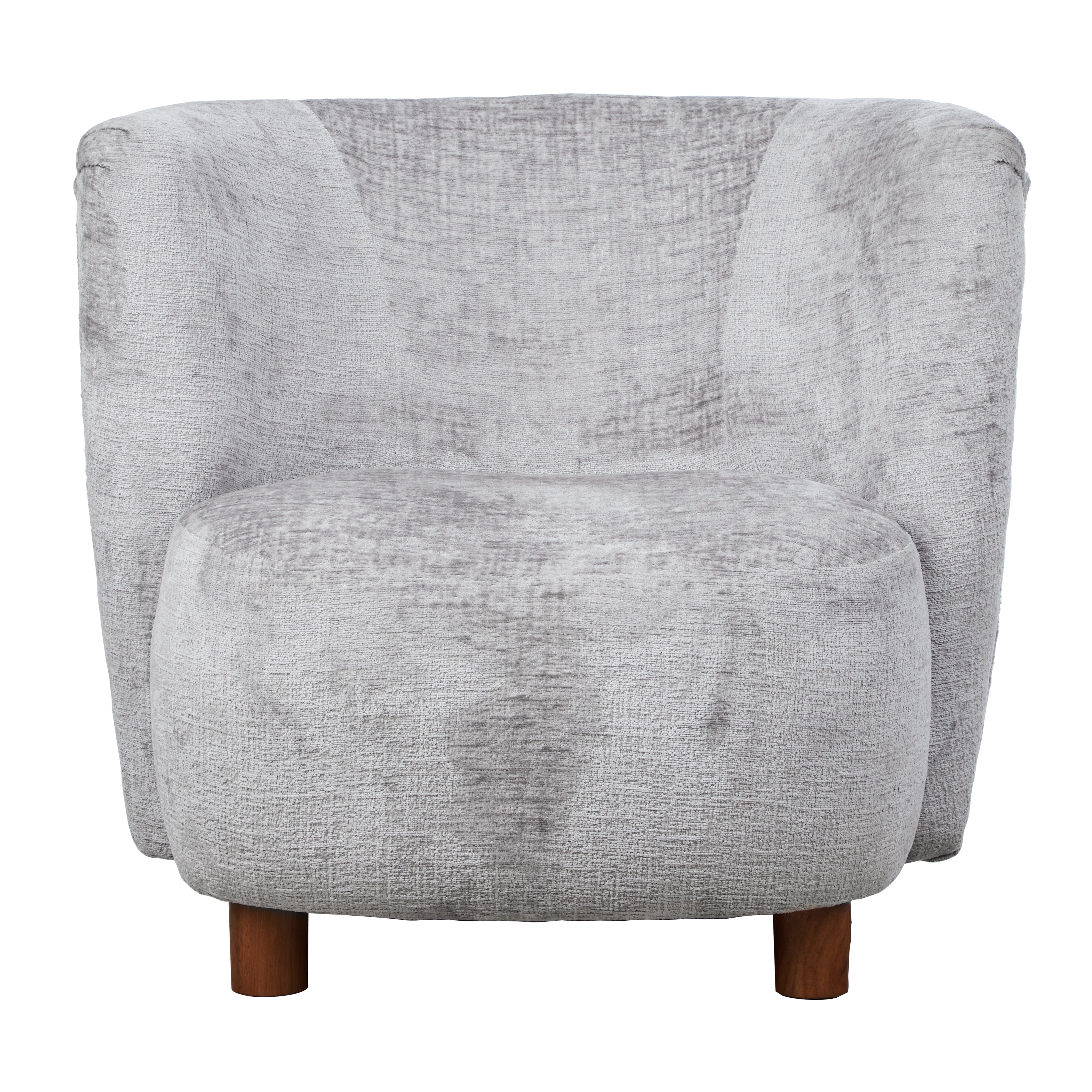 Amelie Armchair - Silver Grey Chenille