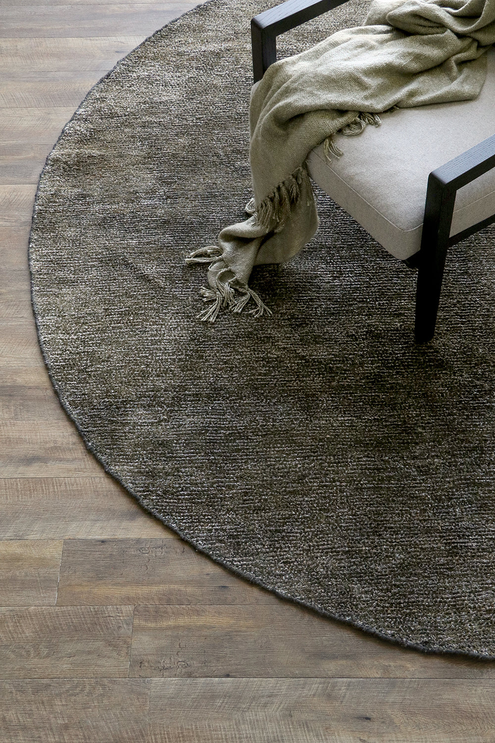 Anchorage Floor Rug - Gravel - Round