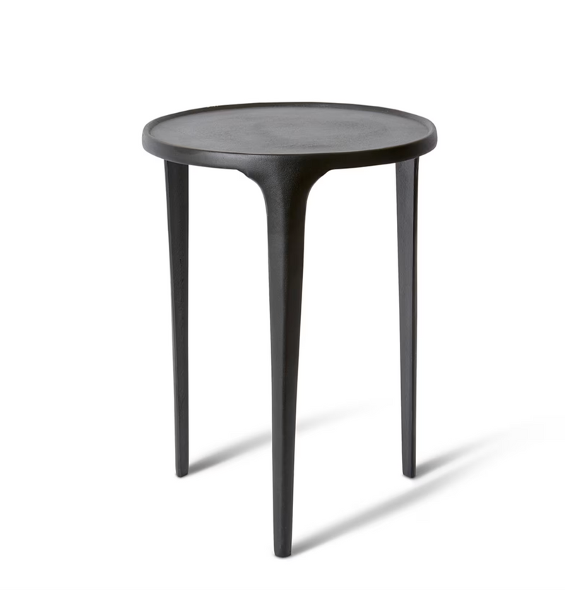 Ancona Side Table - Black - 46cm Rodwell and Astor