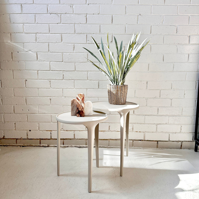 Ancona Side Table - Beige - 46cm Rodwell & Astor