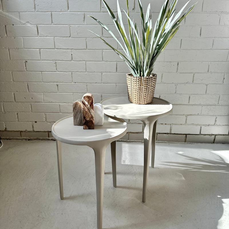 Ancona Side Table - Beige - 46cm Rodwell & Astor