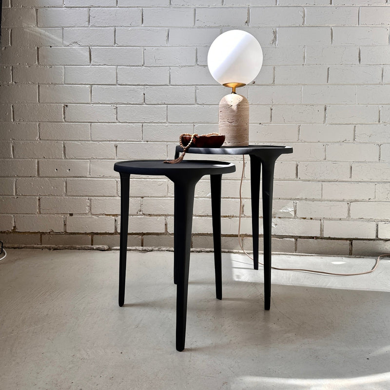 Ancona Side Table - Black - 46cm Rodwell and Astor