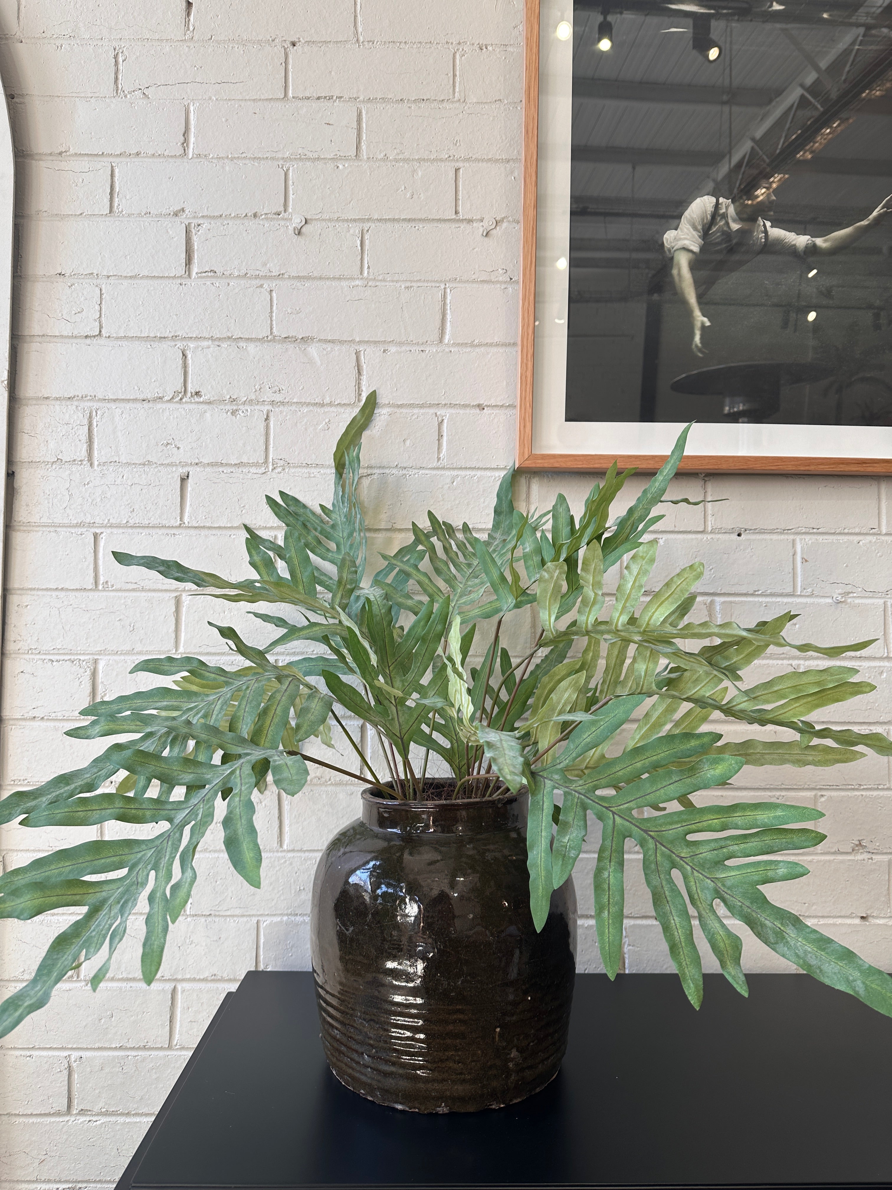 Vintage Chinese Black Ceramic Pot - 002