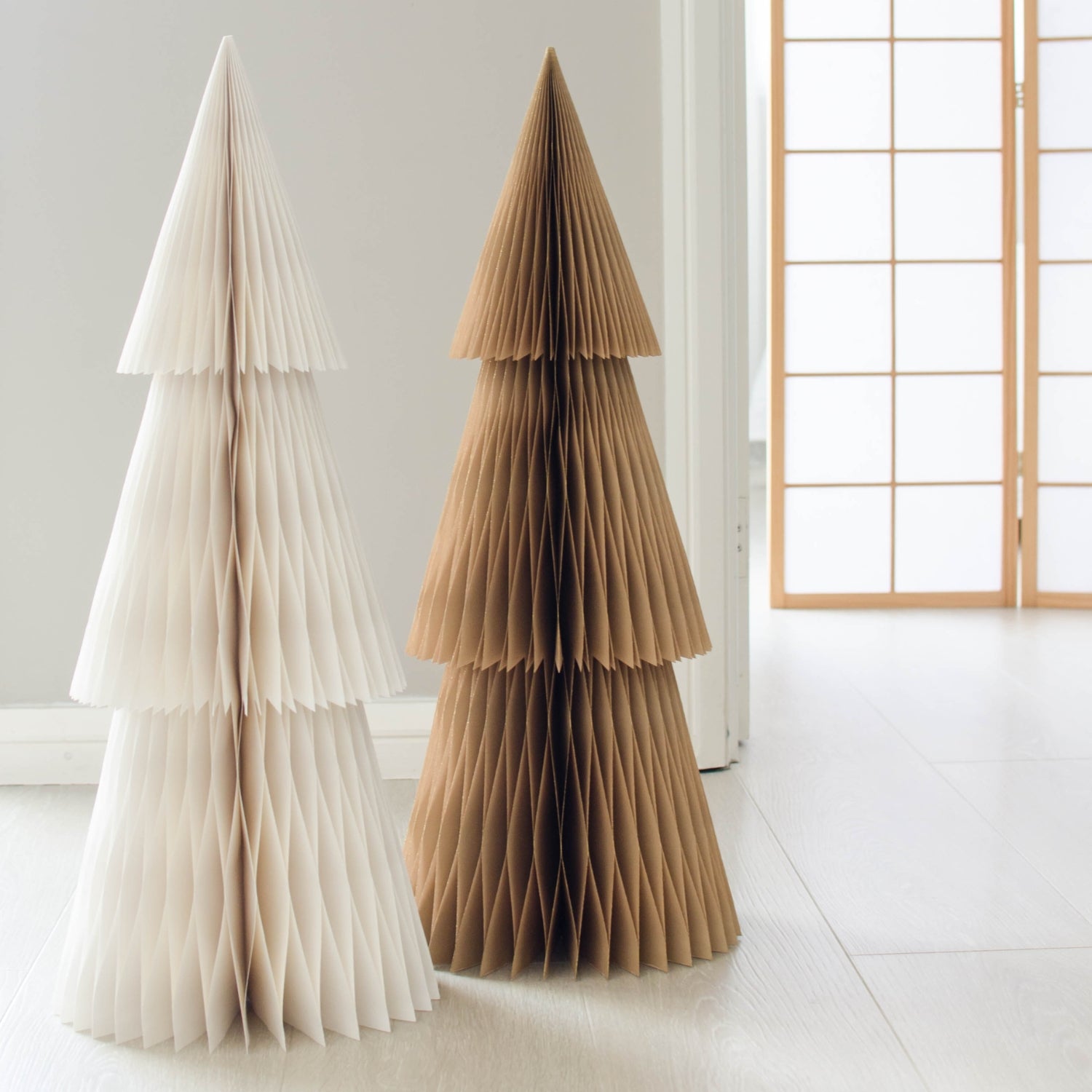 Deluxe Standing Christmas Tree - 95cm - Off White