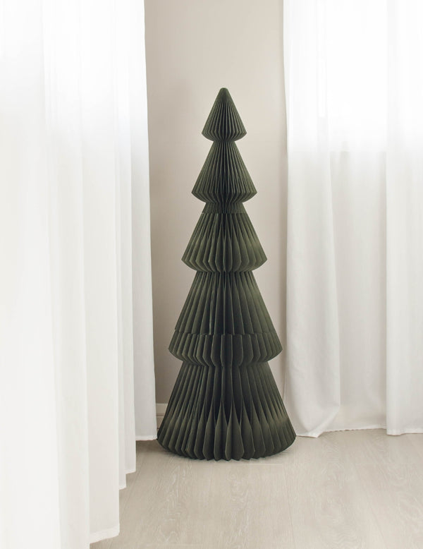 Evergreen Standing Christmas Tree - 130cm - Olive Green