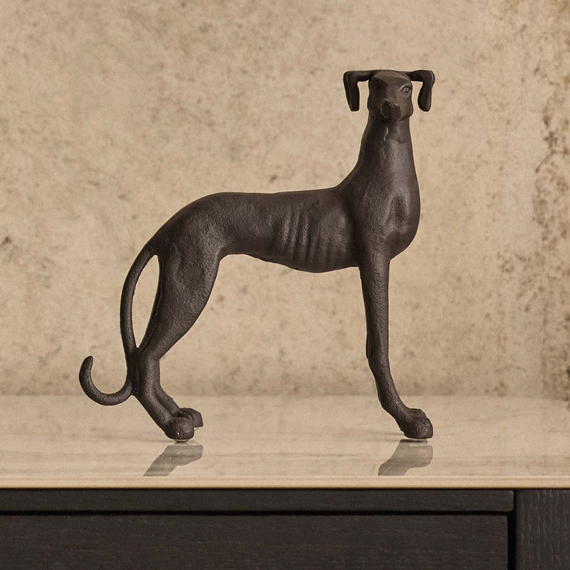 Rudi Greyhound Sculpture - Black