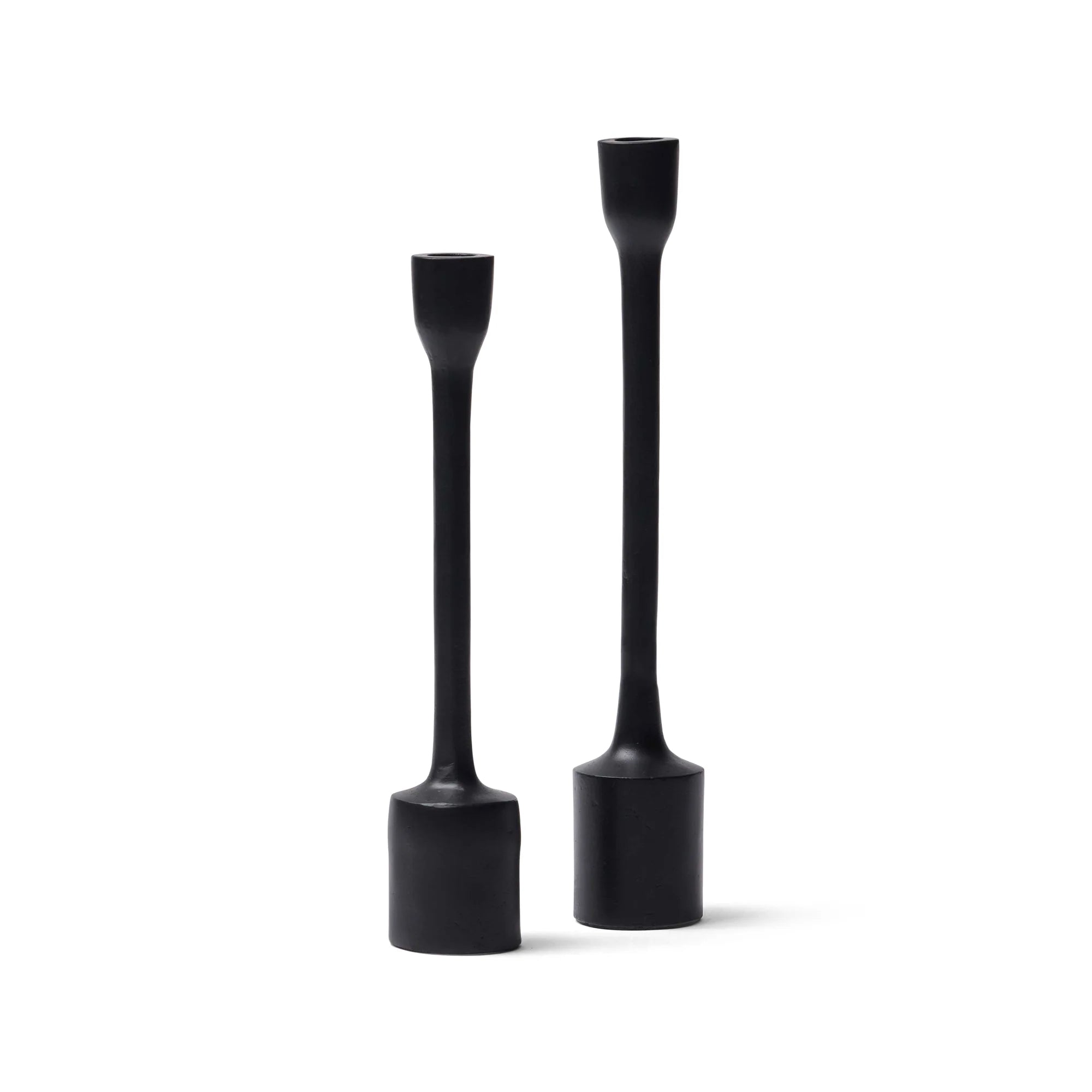 Isarno Set Black Candle Holders