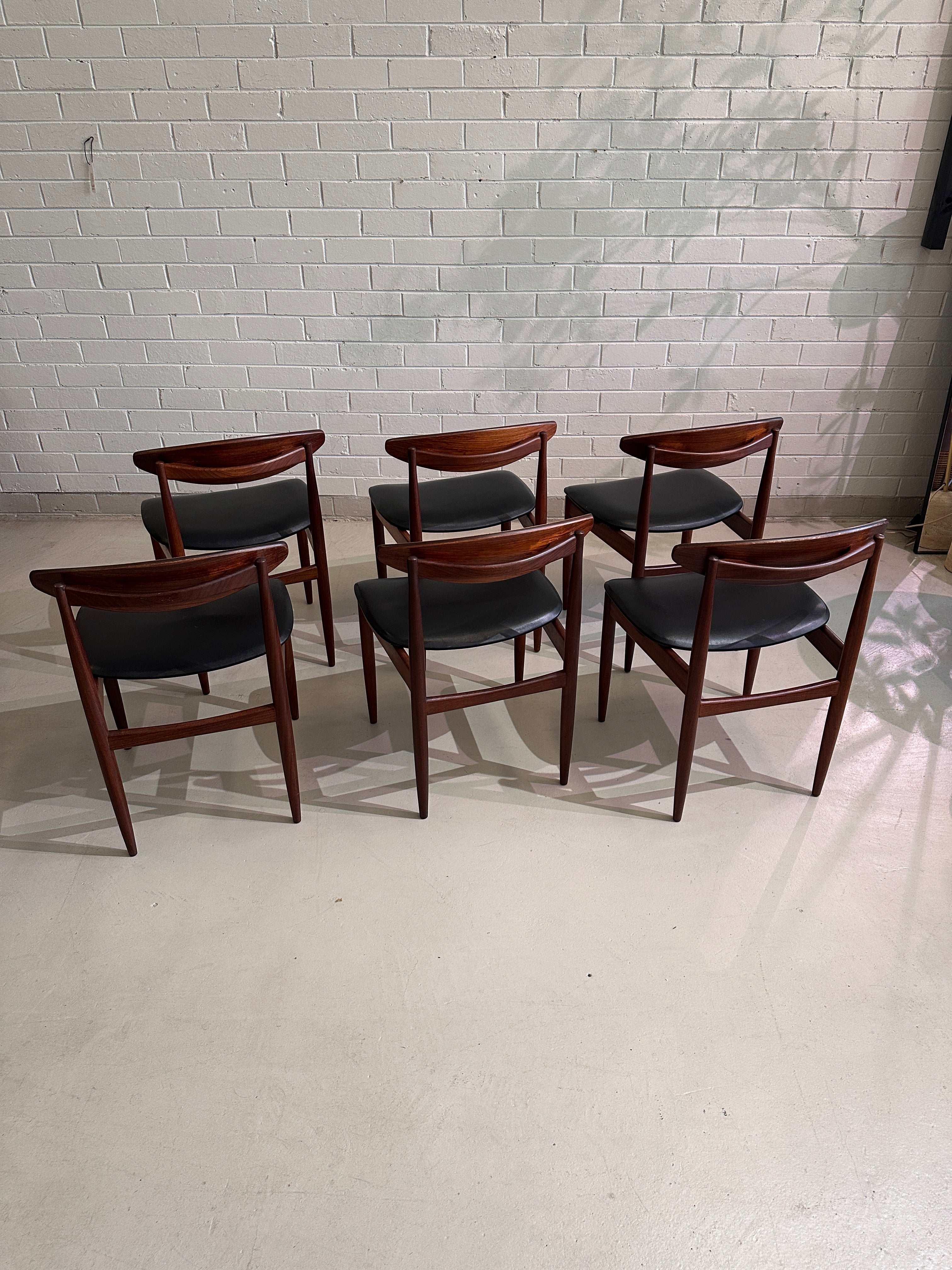 Set of 6 Vintage Ib Kofod-Larsen Model 4507 Dining Chairs for G Plan