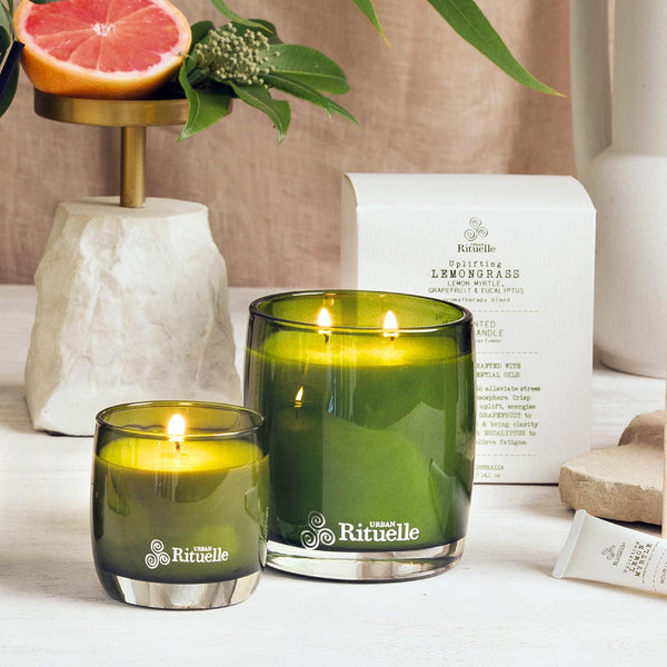 Urban Rituelle Lemongrass, Lemon Myrtle, Grapefruit & Eucalyptus | Soy Candle | 140gm