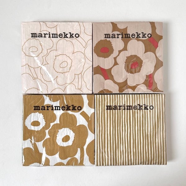 MARIMEKKO Lunch Napkin - Piirto Unikko - Gold