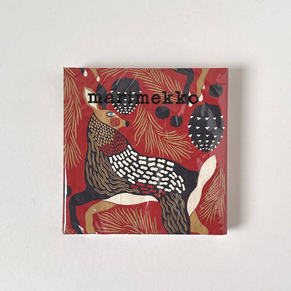 MARIMEKKO Lunch Napkin - Peura - Brown