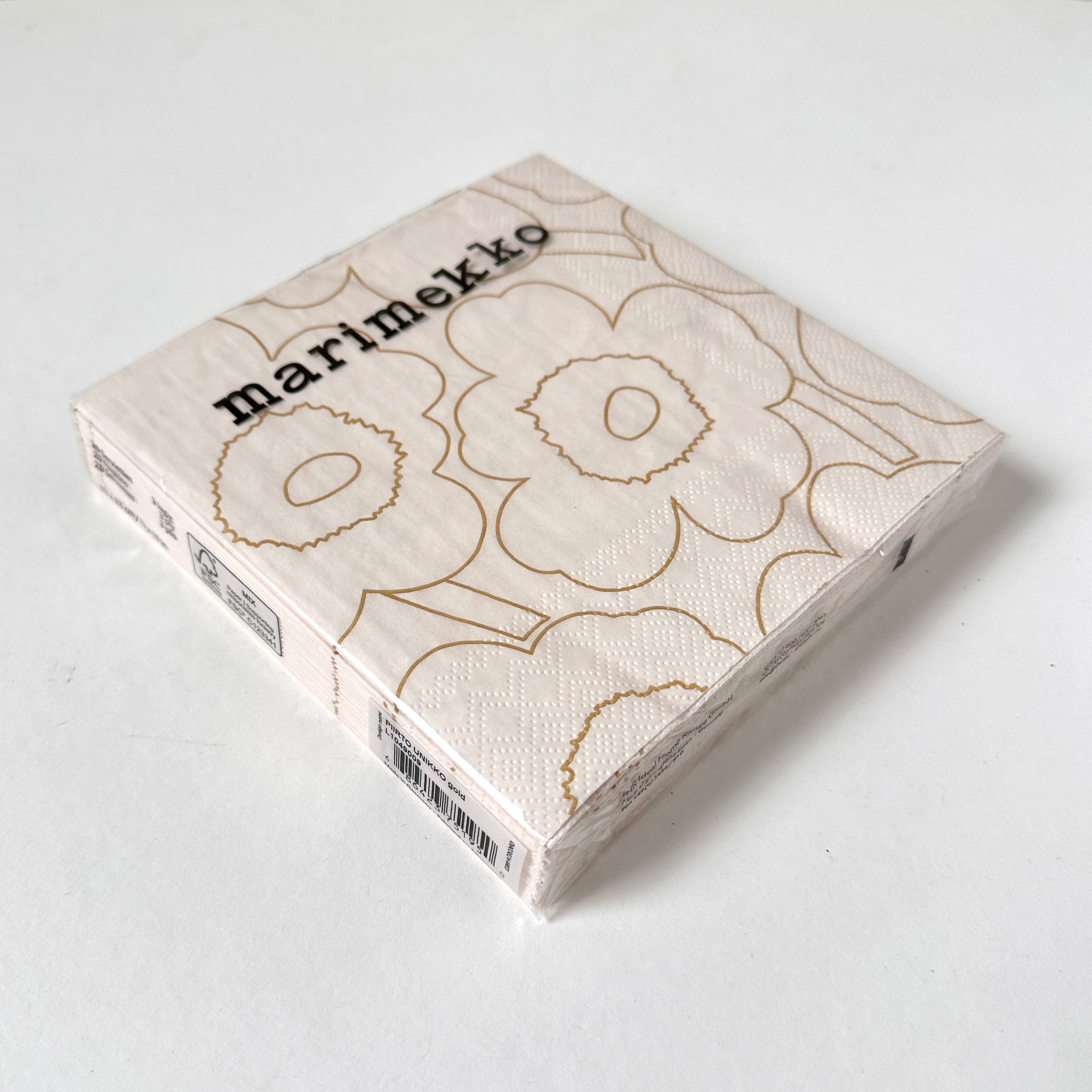 MARIMEKKO Lunch Napkin - Piirto Unikko - Gold