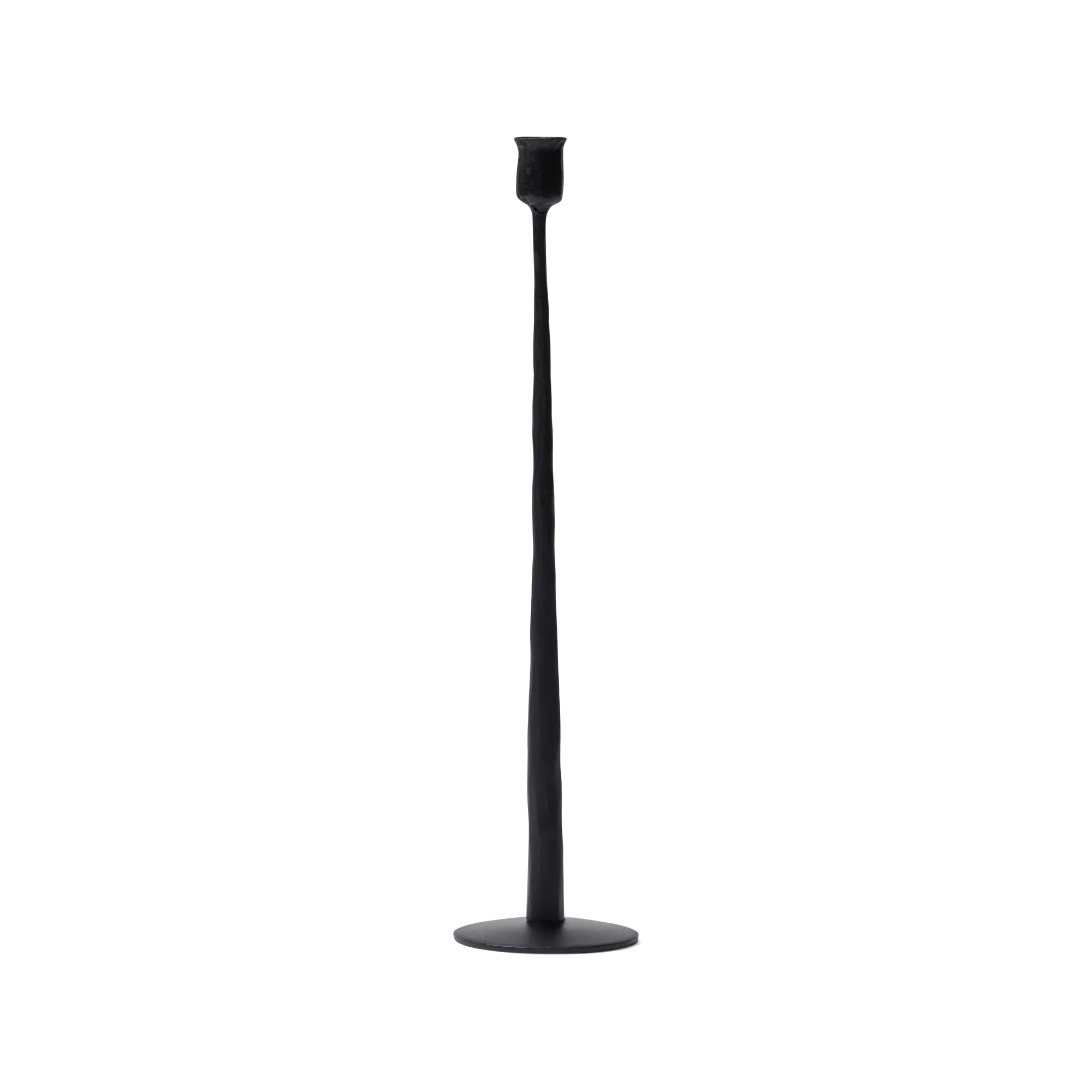 Nilsa Black Metal Candle Holder - Large