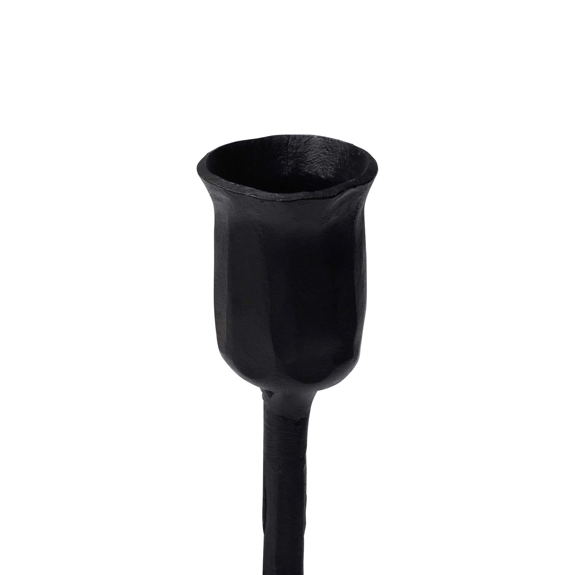 Nilsa Black Metal Candle Holder - Large