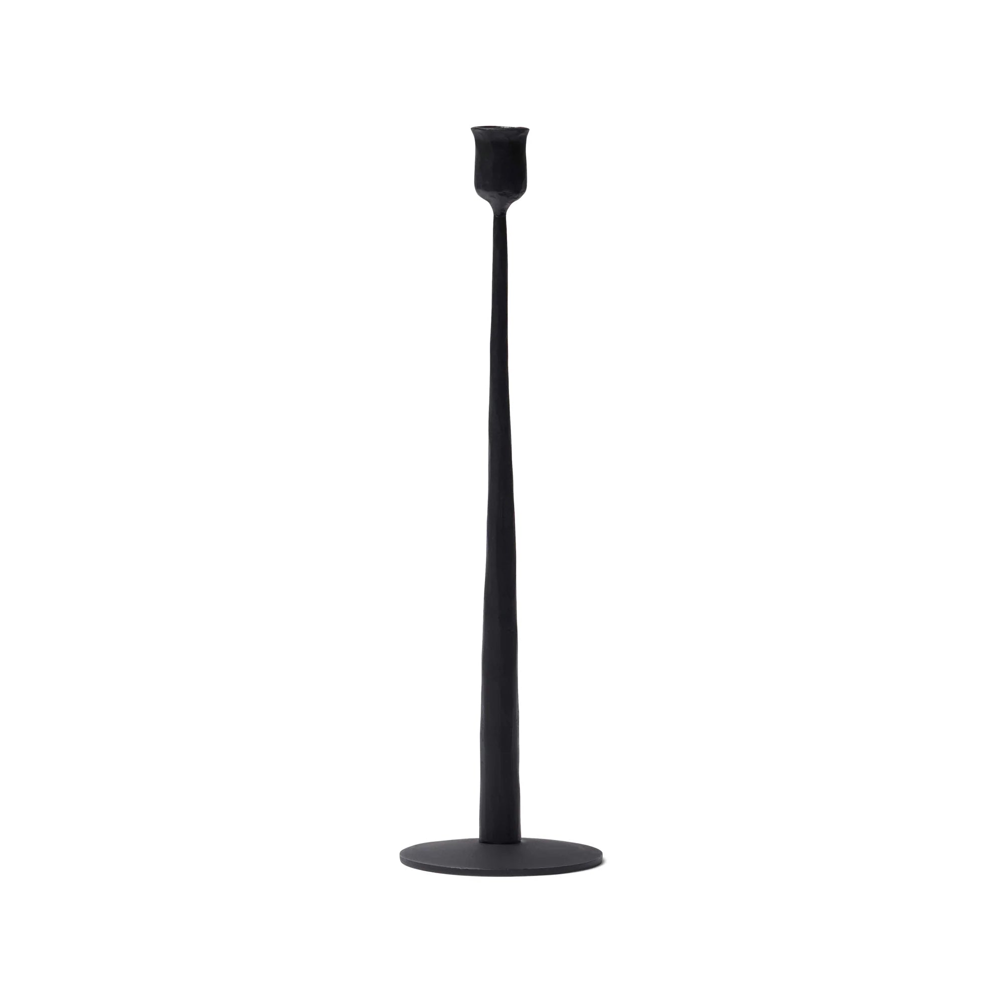 Nilsa Black Metal Candle Holder - Medium