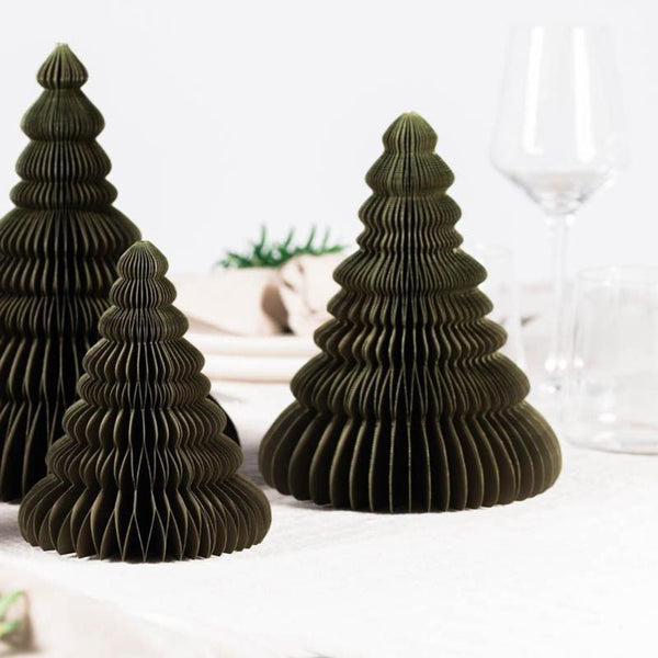 Standing Christmas Tree - 20cm - Olive Green