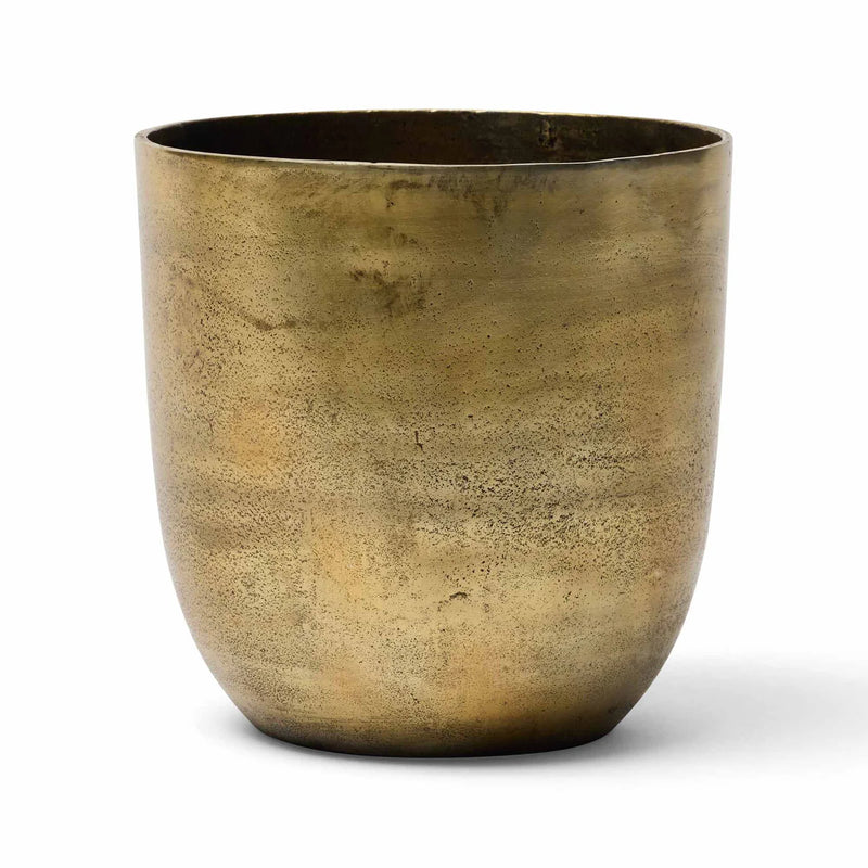 Orwell Antique Brass Ice Bucket or Planter