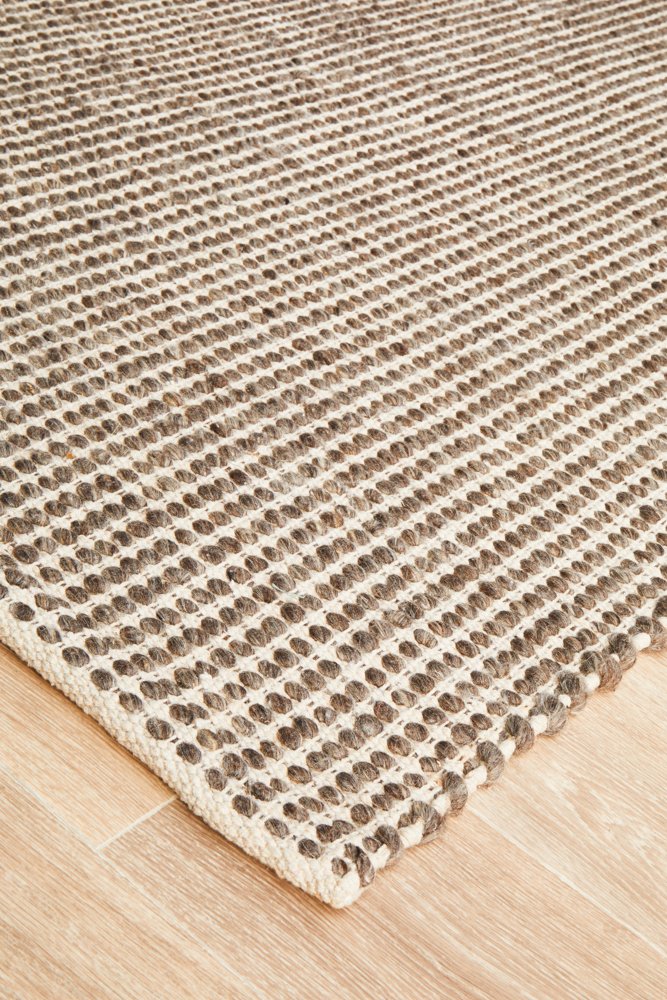 Riba 300 Rug - Taupe Wool Rug