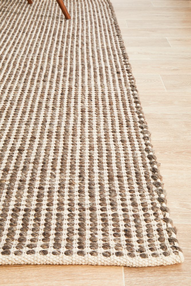 Riba 300 Rug - Taupe Wool Rug