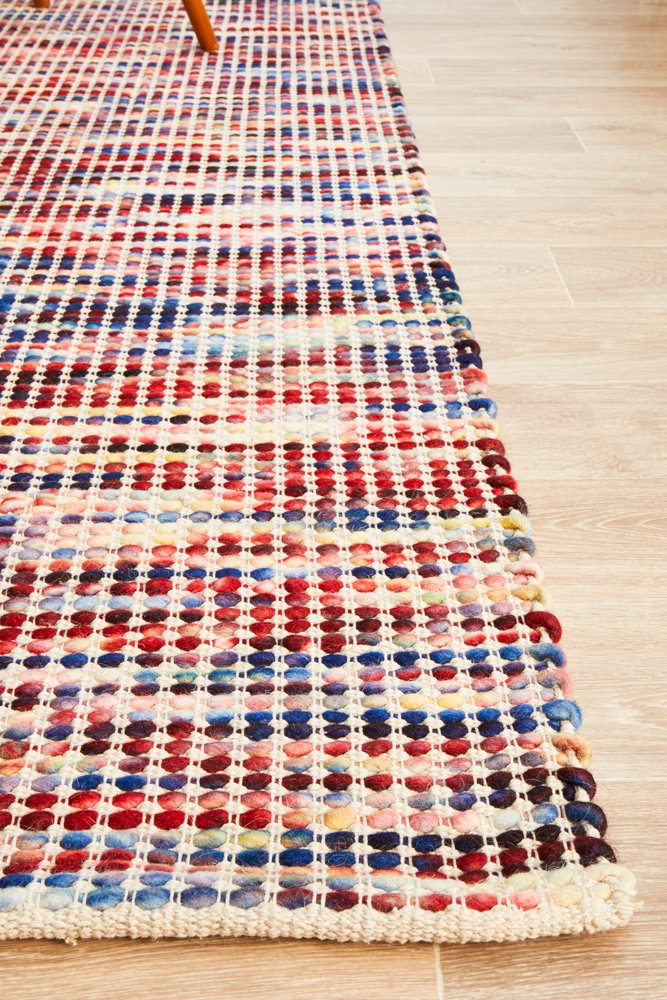 Riba 300 Rug - Multi Colour Wool Rug