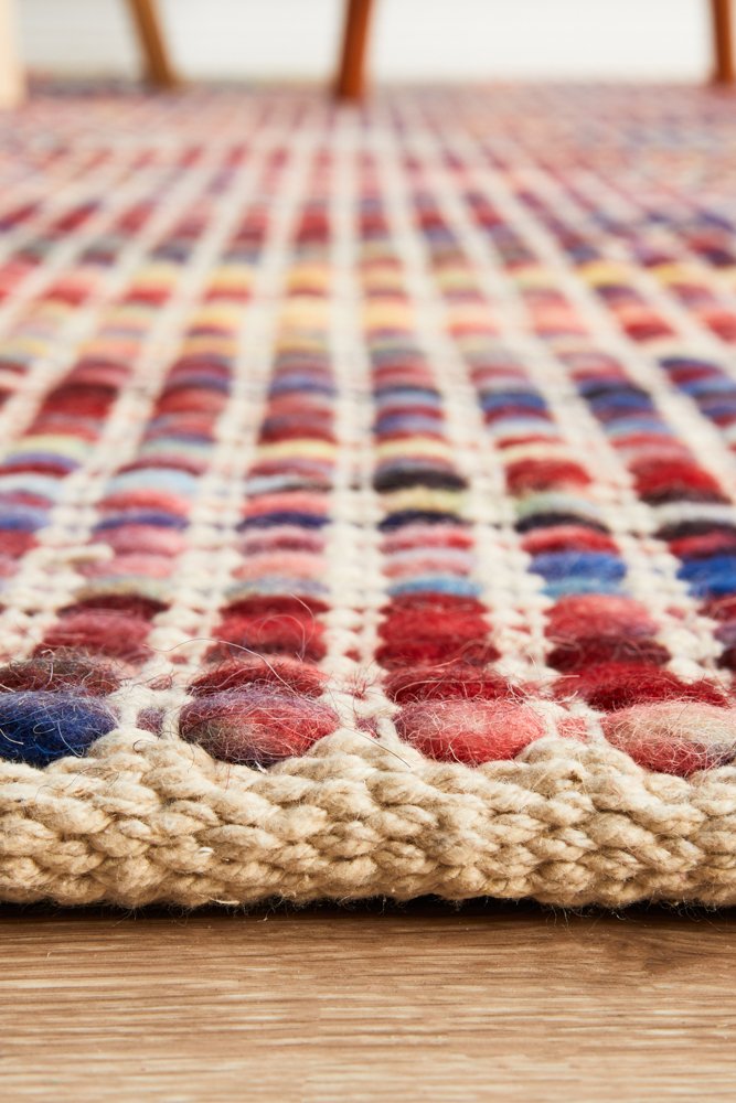 Riba 300 Rug - Multi Colour Wool Rug