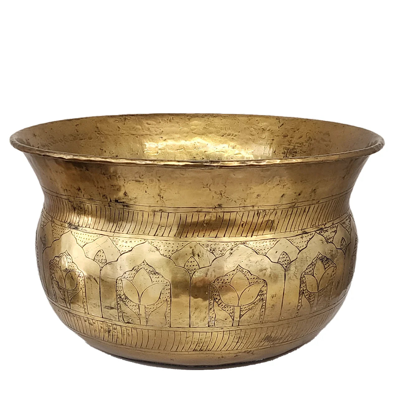 Timurid Planter - Brass Finish - Large