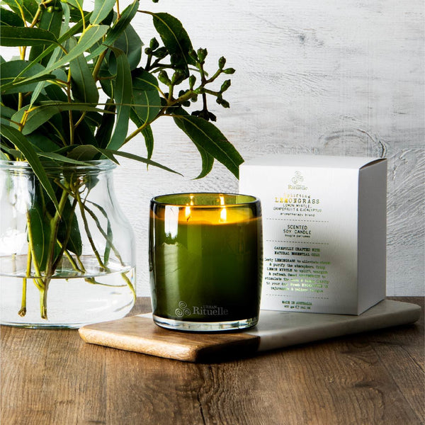 Lemongrass, Lemon Myrtle, Grapefruit & Eucalyptus | Soy Candle | 400gm