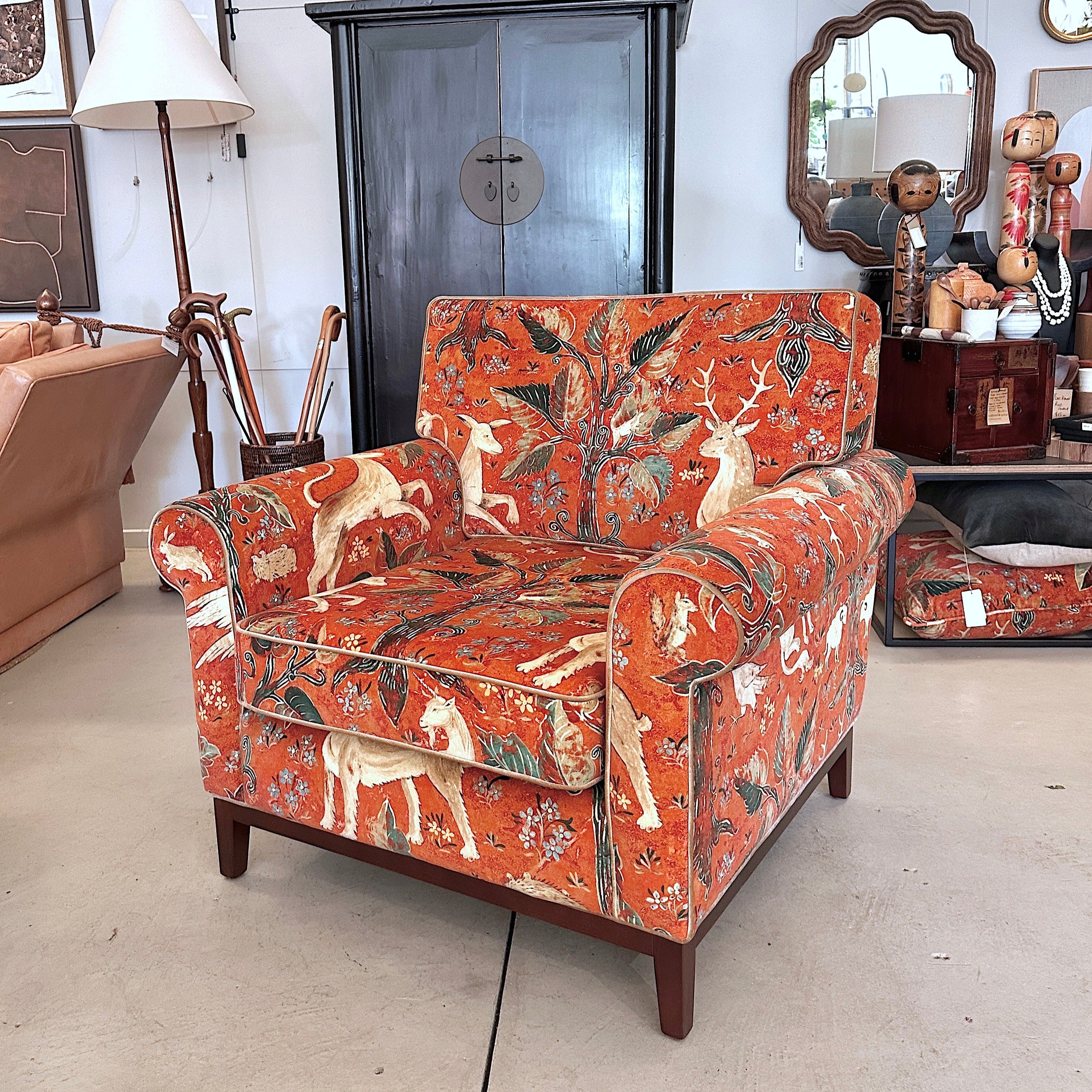 Zoffany ARDEN Armchair in Venetian Red