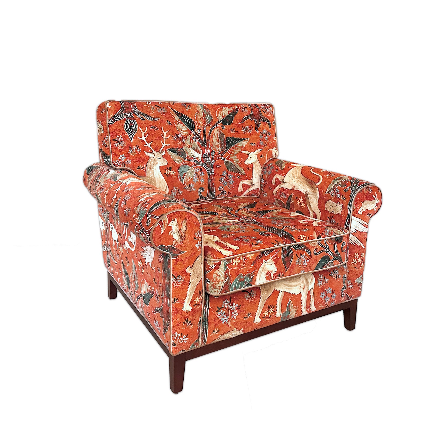 ZOFFANY Arden Armchair in Venetian Red