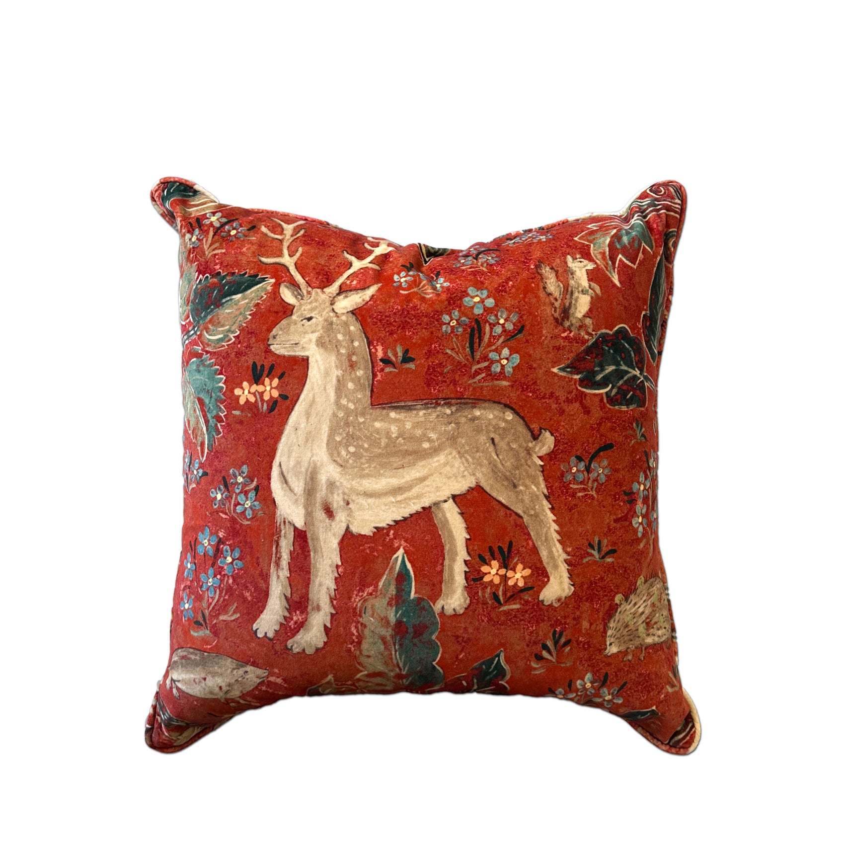 ZOFFANY Arden Cushion in Venetian Red