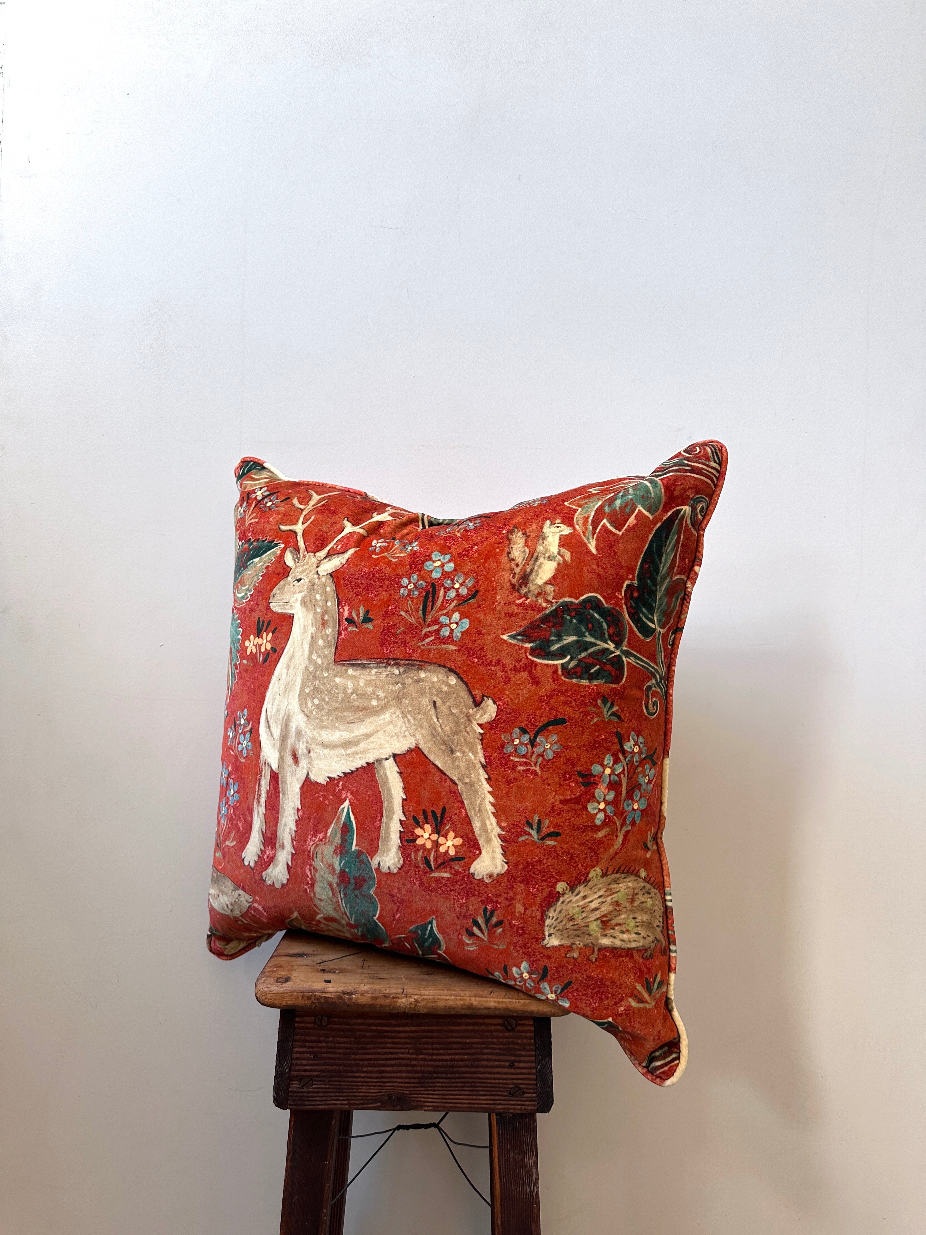 ZOFFANY Arden Cushion in Venetian Red