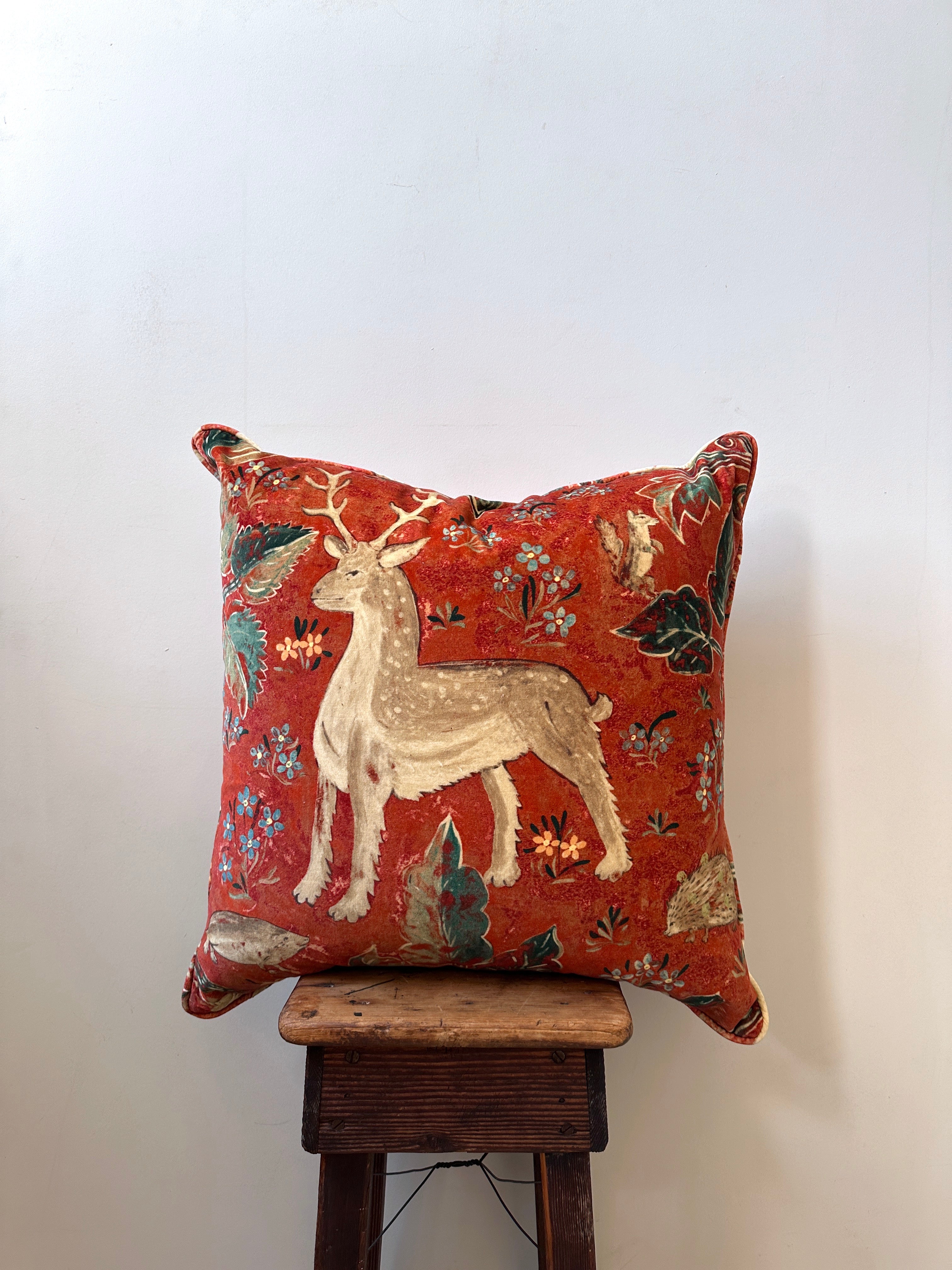 ZOFFANY Arden Cushion in Venetian Red