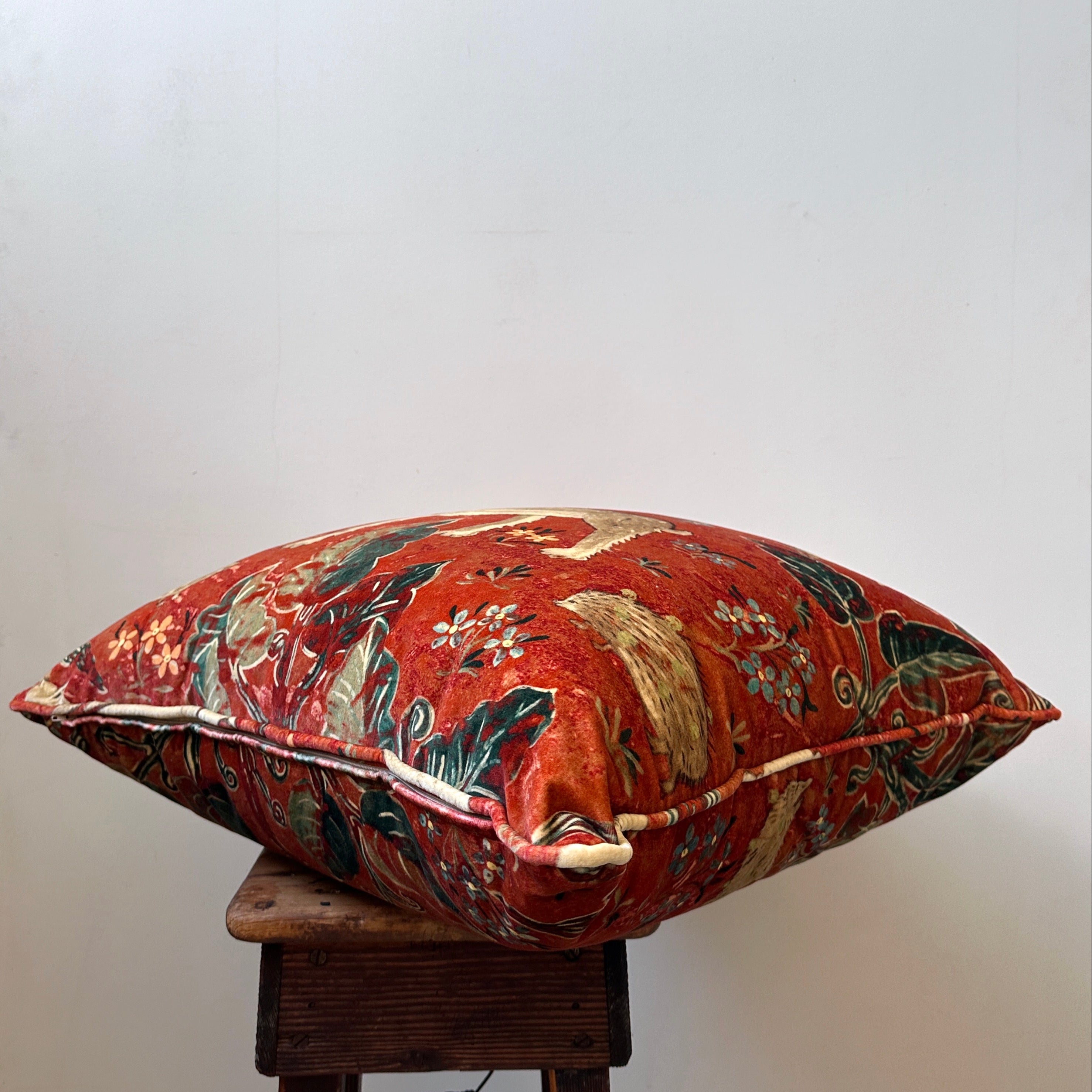 ZOFFANY Arden Cushion in Venetian Red