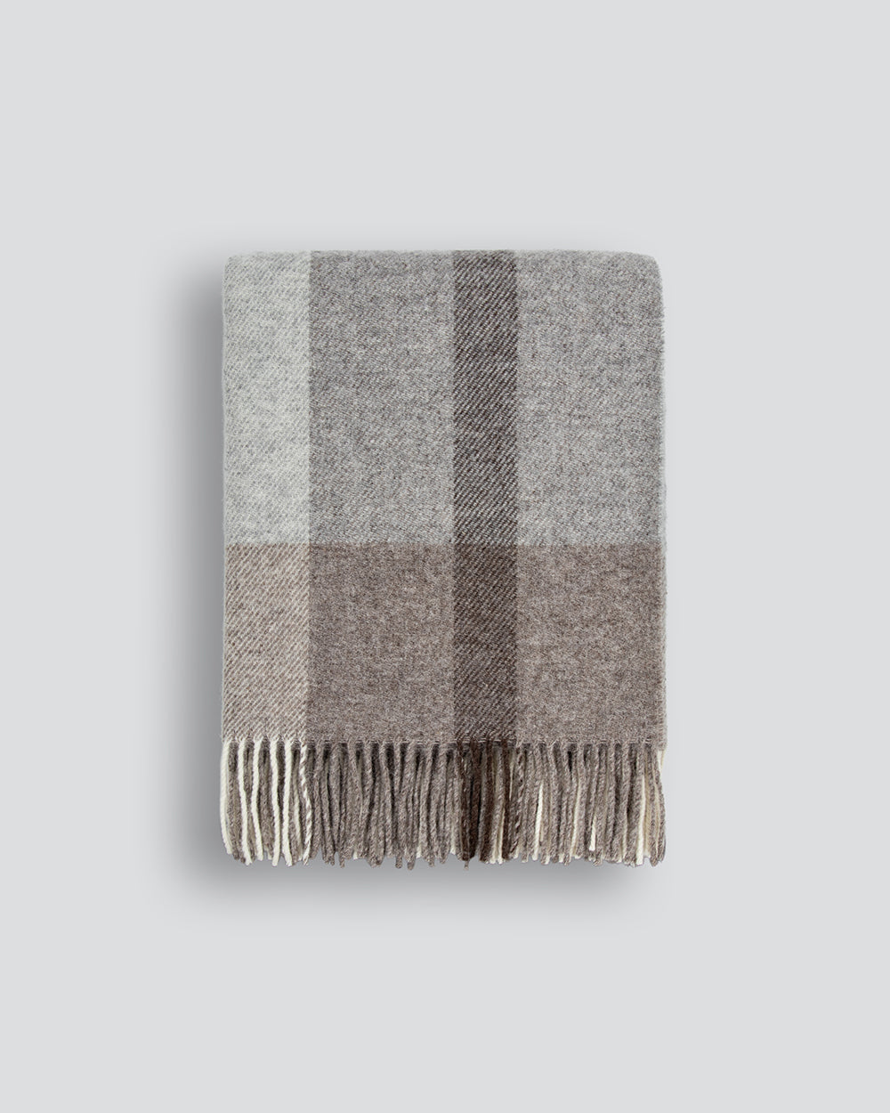 Brunswick Throw - 100% New Zealand Wool Throw - Fawn