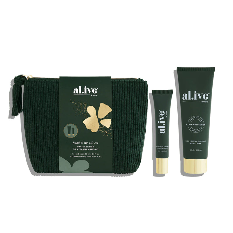 Alive Hand & Lip Gift Set - Fig & Toasted Chestnut Rodwell & Astor