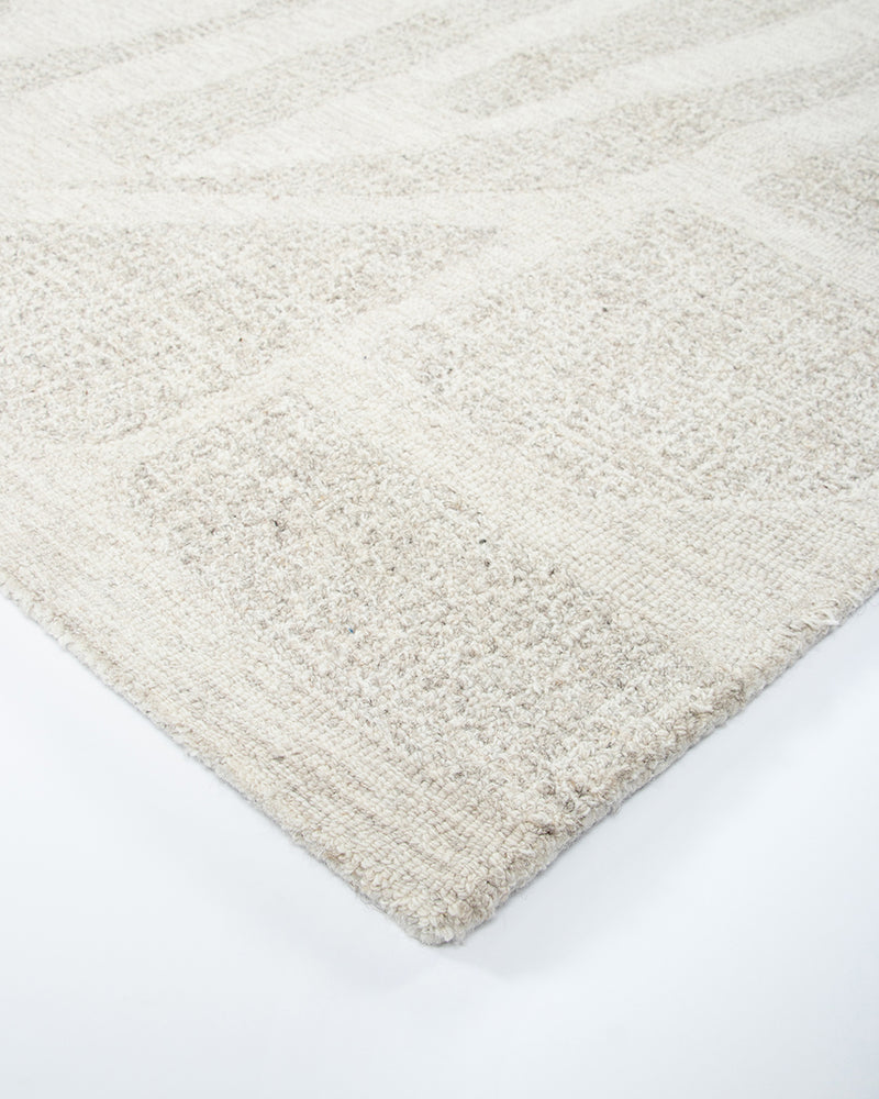 BAYA Maya Tufted Wool Floor Rug - Oatmeal