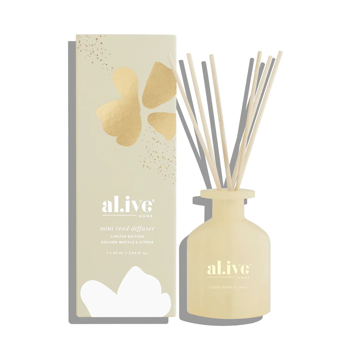 Al.ive Body Mini Reed Diffuser - Golden Wattle & Citrus Rodwell and Astor