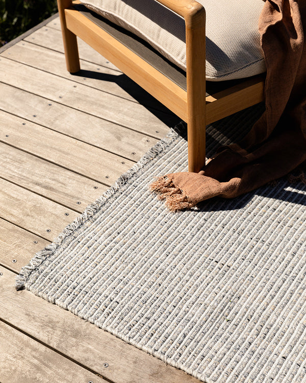 Rhodes Indoor/Outdoor Floor Rug - Slate Rodwell and Astor