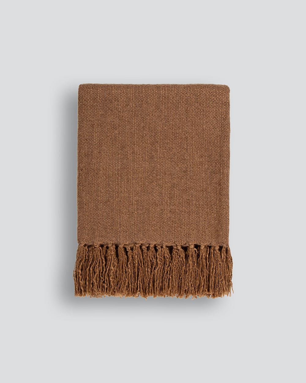 BAYA Richmond Wool Blend Throw - Cinnamon Rodwell and Astor