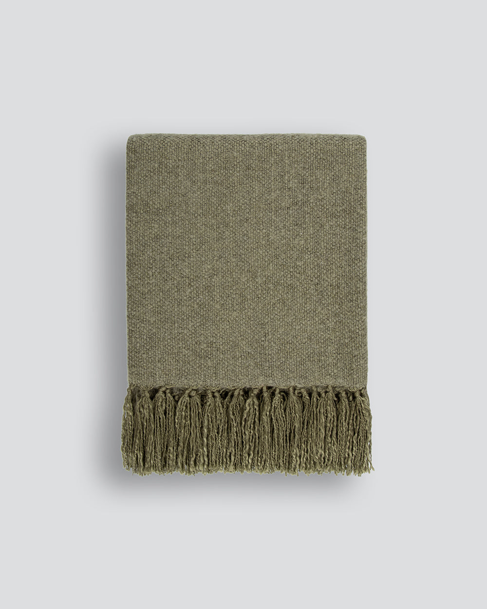 BAYA Richmond Wool Blend Throw - Moss Rodwell and Astor