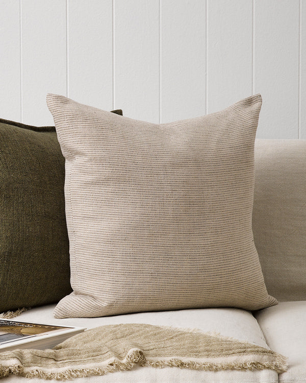 BAYA Sandridge Cushion - Linen/Khaki 50 x 50cm