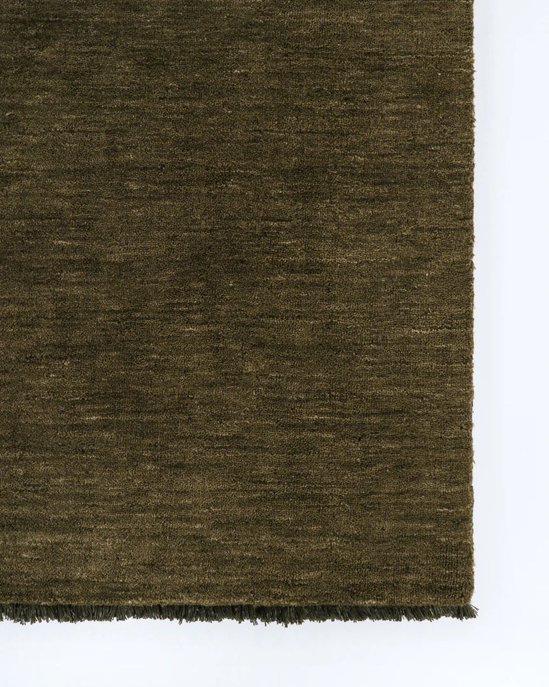 Sandringham Wool Floor Runner - Moss