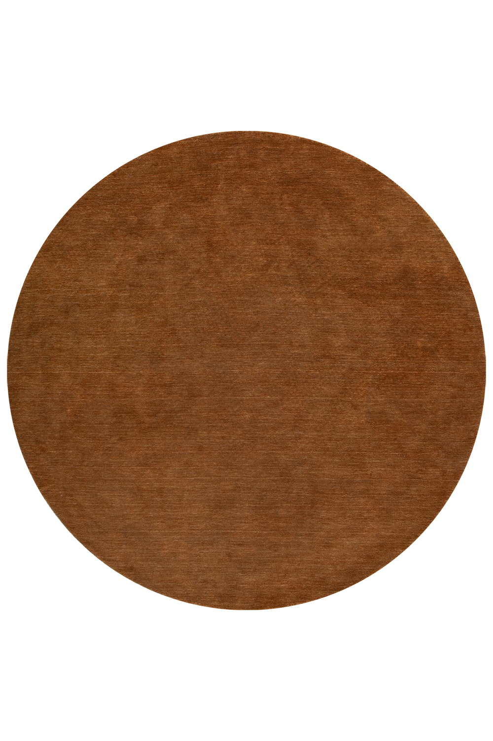 Sandringham Round Wool Rug - Pecan